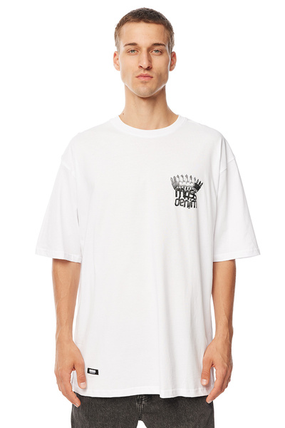 Mass Denim Koszulka Crown T-shirt biała