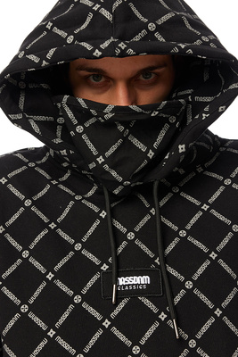 Mass DNM bluza Sweatshirt Monogram Hoody czarna