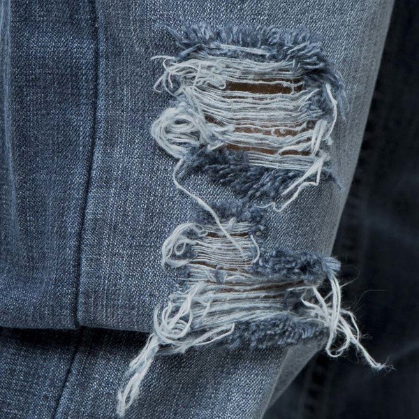 Mass DNM spodnie Street Sign Joggers Jeans Trap Fit - distressed denim