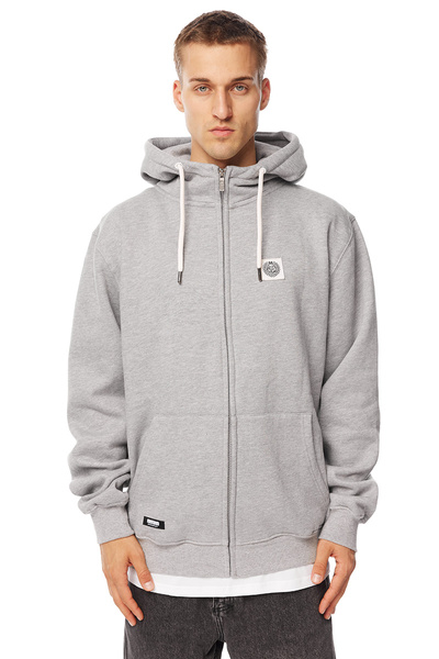 Mass DNM bluza Sweatshirt Patch Zip Hoody - szara