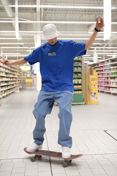 Mass Denim kapelusz Bulb Bucket Hat - biały