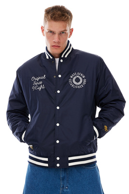 Mass DNM kurtka zimowa Elementary Satin Jacket - granatowa