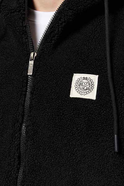 Mass DNM kurtka Patch Teddy Hoody Zip Jacket - czarna