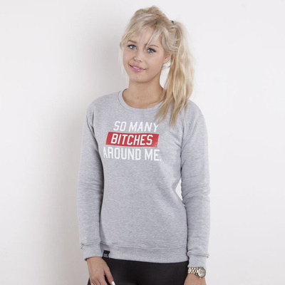 Saint Mass bluza So Many Crewneck light grey heather