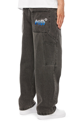 Mass DNM spodnie Wall Jeans Extra baggy Fit - czarne