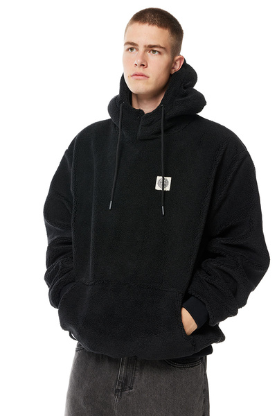 Mass DNM kurtka Patch Teddy Hoody Jacket - czarna