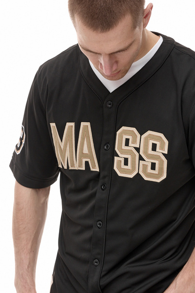 Mass DNM koszula Club Mesh Baseball Shirt - czarna