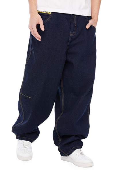 Mass DNM spodnie Jeans Chino Original Baggy Fit - granatowe