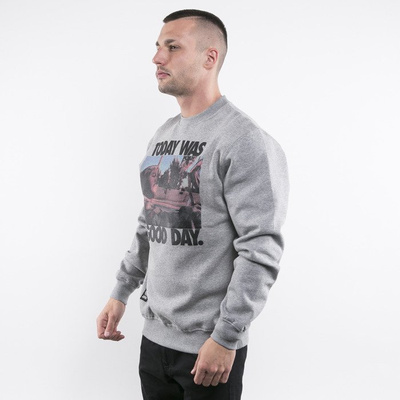 Mass Denim bluza crewneck Today light heather grey