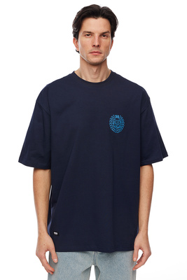 Koszulka Mass Denim Base Back T-shirt - granatowa