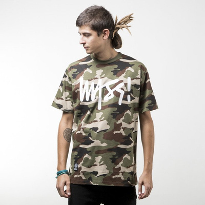 Mass Denim koszulka t-shirt Signature woodland camo