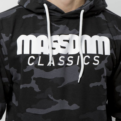 Bluza Mass Denim Sweatshirt Hoody Classics - black camo