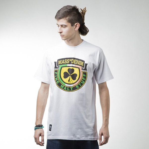 Mass Denim t-shirt koszulka Fine Malt white