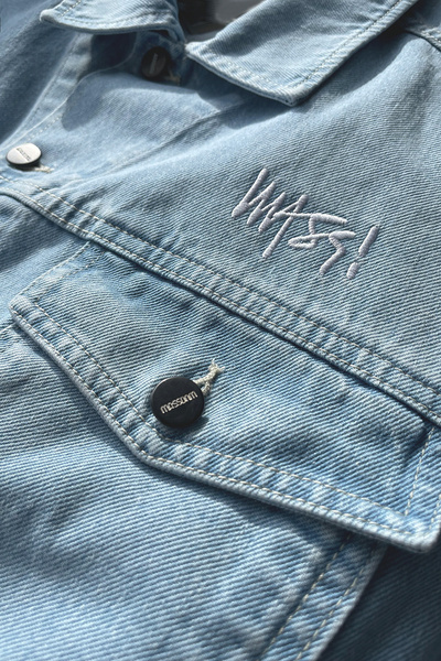 Kurtka Mass Denim Signature Denim Jacket - niebieska