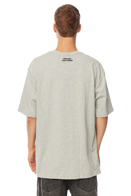 Mass Denim Patch T-shirt szara