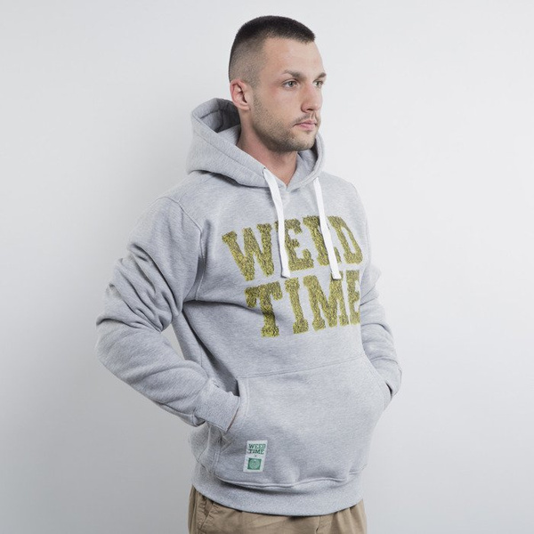 Mass Denim bluza hoody Weed Time light heather grey