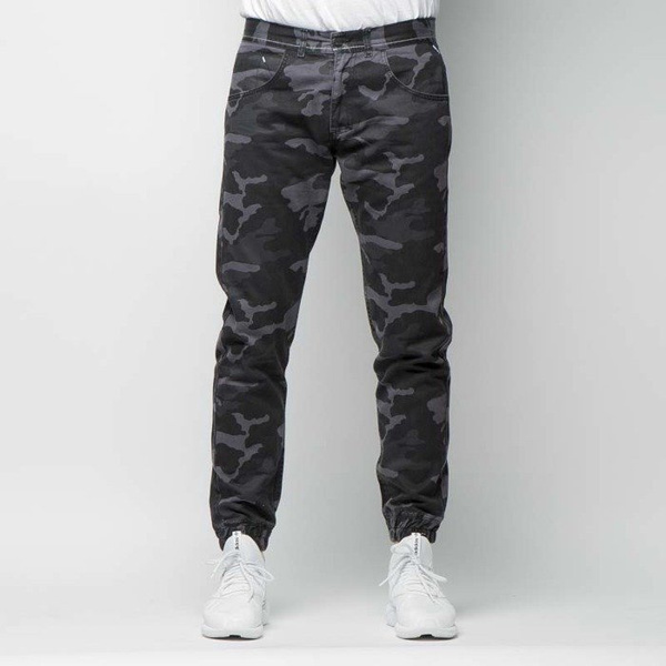 Mass DNM spodnie Base Joggers Sneaker Fit - black camo