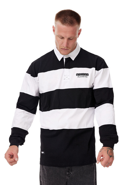Mass DNM koszulka Rugby Polo Longsleeve - czarna