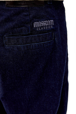 Mass DNM spodnie Jeans Casual Baggy Fit - granatowe
