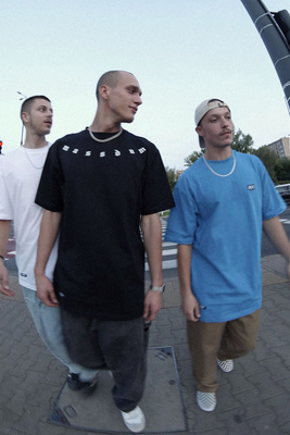 Koszulka Mass Denim Signature Patch T-shirt - niebieska