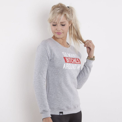 Saint Mass bluza So Many Crewneck light grey heather