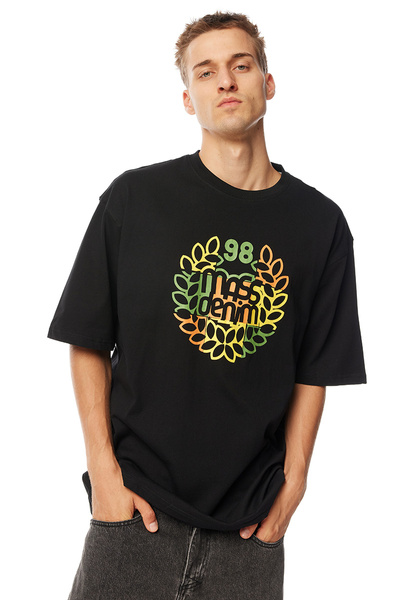 Mass Denim Patchwork T-shirt czarna