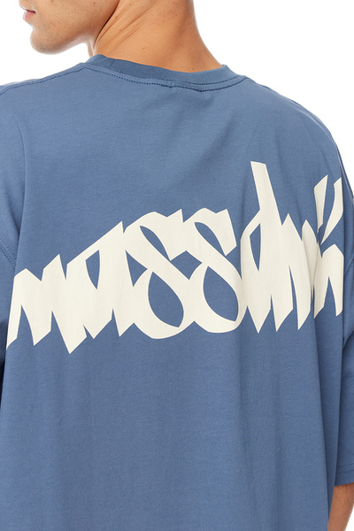 Mass Denim Nostalgia. Angel T-shirt stalowa