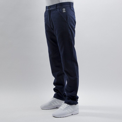 Mass Denim spodnie chino Base straight fit navy