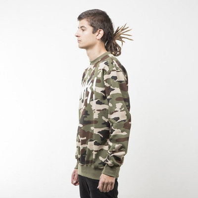 Mass Denim bluza sweatshirt Signature crewneck woodland camo