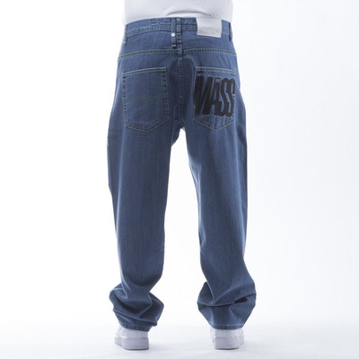 Mass Denim spodnie Jeans Outsized baggy fit light blue