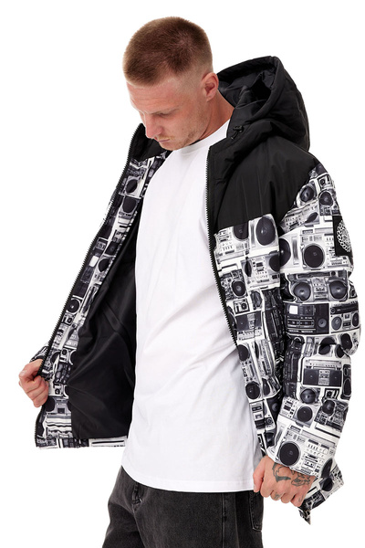 Mass DNM kurtka zimowa Jacket Empire Hoody - szara