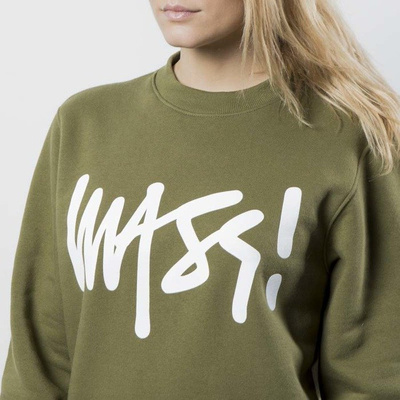 Mass DNM damska bluza Sweatshirt Crewneck Signature WMNS - khaki