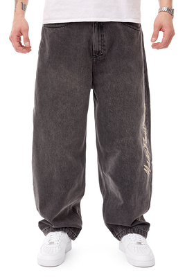 Mass DNM spodnie Jeans Initials Extra Baggy Fit - sprane czarne