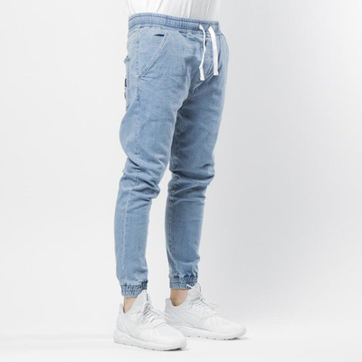 Mass DNM spodnie Joggers Jeans Sneaker Fit - light blue