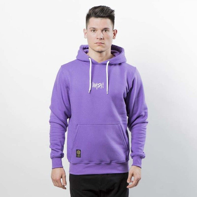 Mass DNM bluza Signature SL Embroidered Sweatshirt Hoody - purple LIMITED EDITION 