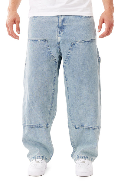 Mass DNM spodnie Jeans Worker Extra Baggy Fit - niebieskie
