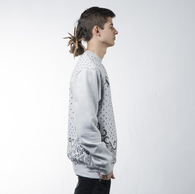 Mass Denim sweatshirt bluza Bandana crewneck white BLAKK