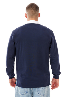 Mass DNM koszulka longsleeve Prospect Polo Longsleeve - granatowa