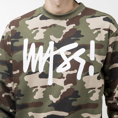 Mass Denim bluza sweatshirt Signature crewneck woodland camo