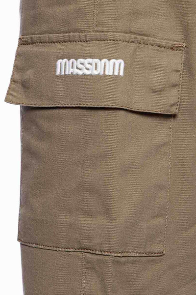 Mass Denim Szorty Cargo Shorts straight fit - beżowe