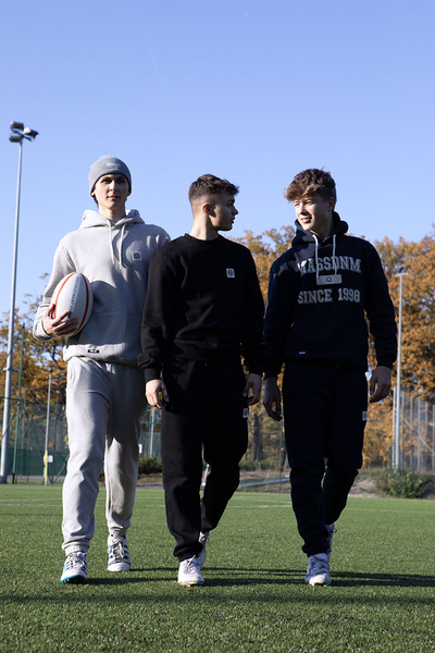 Mass DNM spodnie dresowe Patch Sweatpants - granatowe