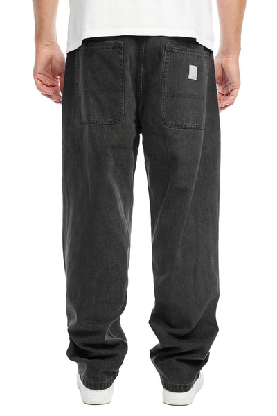 Mass DNM spodnie Jeans Craft Baggy Fit - sprane czarne