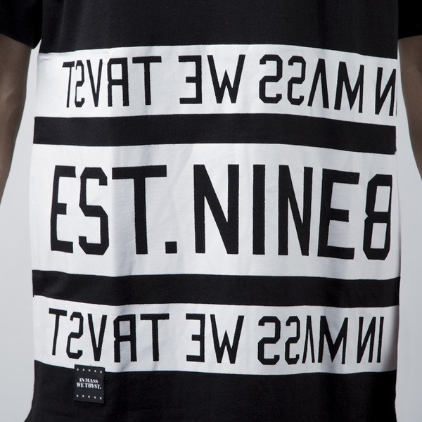 Mass Denim t-shirt koszulka Dyme long fit black BLAKK