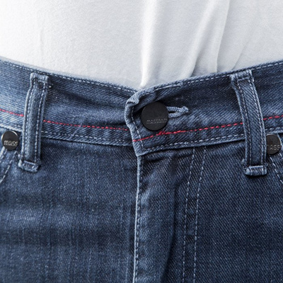 Mass Denim spodnie jeans Conversion tapered fit distressed  blue BLAKK