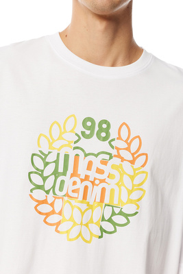 Mass Denim Patchwork T-shirt biała