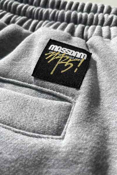 Mass DNM spodnie dresowe Signature Patch Sweatpants - szare