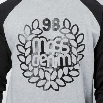Mass DNM koszulka Longsleeve Base Reglan - light heather grey / black