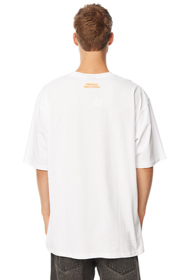 Mass Denim Patchwork T-shirt biała