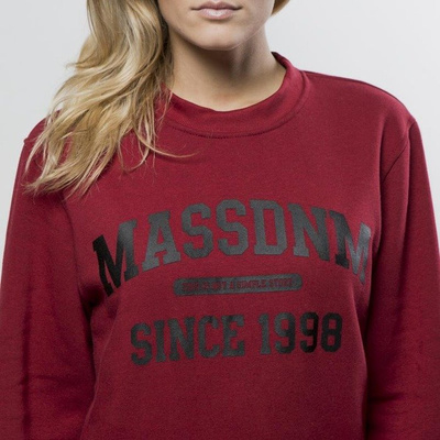 Mass DNM damska bluza Sweatshirt Crewneck Campus WMNS - claret