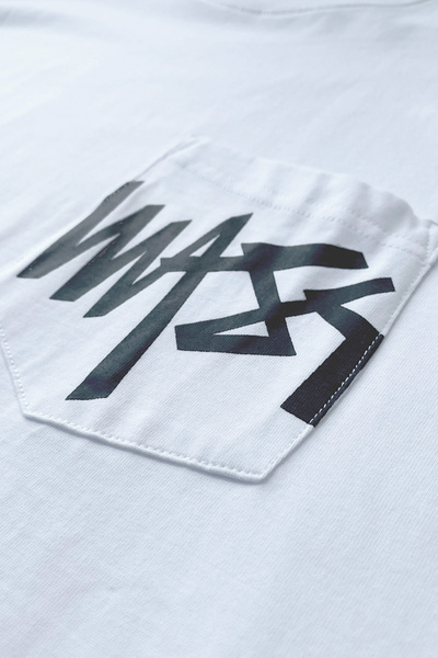 Mass Denim Pocket sign T-shirt biała